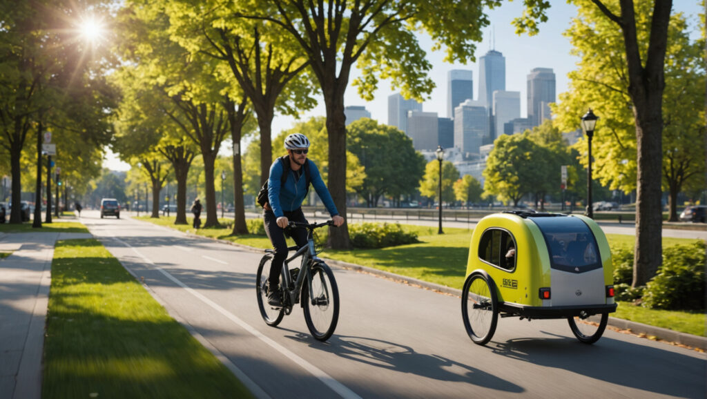 découvrez les nombreux avantages de la remorque vélo 1 place pour vos déplacements. pratique et compacte, elle vous permet de transporter facilement vos affaires tout en profitant de vos trajets à vélo. idéale pour les déplacements quotidiens, les randonnées ou les sorties en famille, elle allie confort et efficacité.